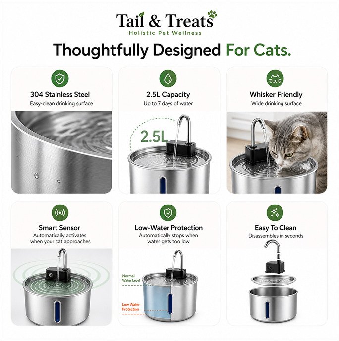 Fresher Water. Better Hydration. One Happier Cat.
