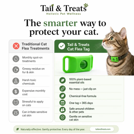 Natural Flea & Tick Protection Pendant for Cats (12 Month Supply)